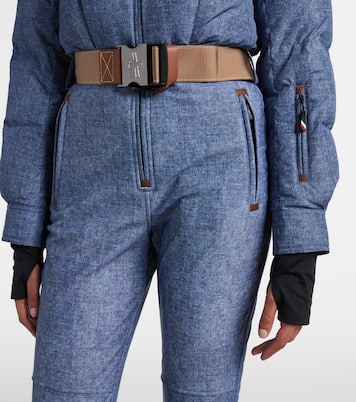 Traje de esquí de plumas con borrego y cinturón | Moncler Grenoble