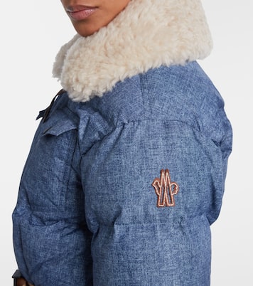 Traje de esquí de plumas con borrego y cinturón | Moncler Grenoble