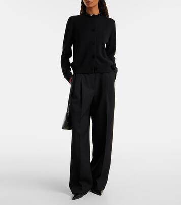 كارديغان من الصوف الخام مزينة بالترتر | Jil Sander
