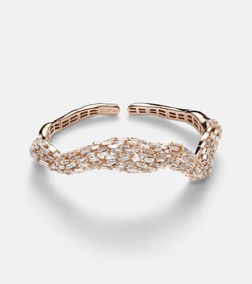 18kt rose gold bracelet with diamonds | Suzanne Kalan