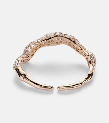 18kt rose gold bracelet with diamonds | Suzanne Kalan
