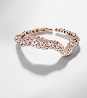 18kt rose gold bracelet with diamonds | Suzanne Kalan