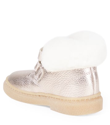 Ankle Boots Trix Easy aus Metallic-Leder | Pom d'Api