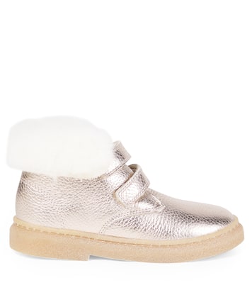 Ankle Boots Trix Easy aus Metallic-Leder | Pom d'Api