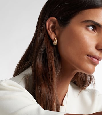 Berlingot 9kt white and yellow gold earrings with diamonds | Yvonne Léon