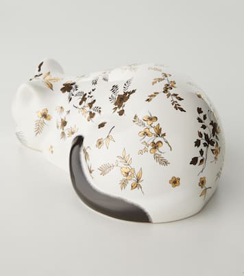 Figura Cat floral de cerámica | Fornasetti