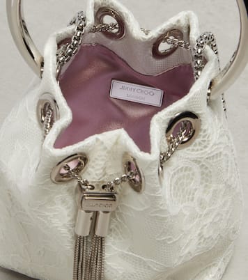 Bon Bon Micro lace bucket bag | Jimmy Choo