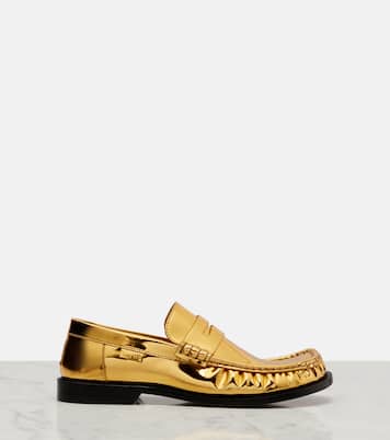 Campo mirrored leather penny loafers | Loewe