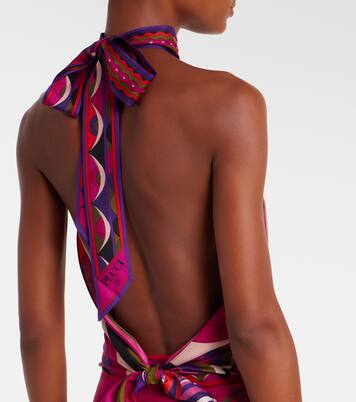 Iride silk satin top | Pucci