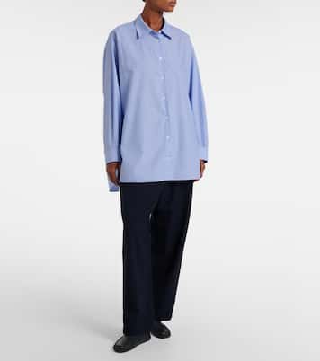 Orieno 울 개버딘 팬츠 | The Row