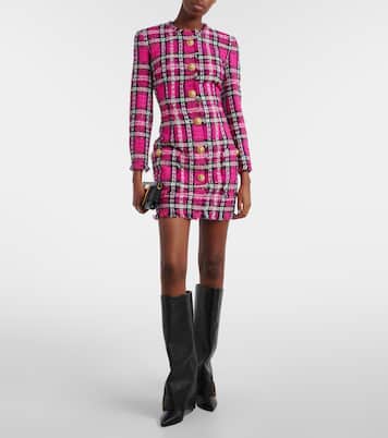 Minikleid aus Baumwolle und Wolle | Balmain