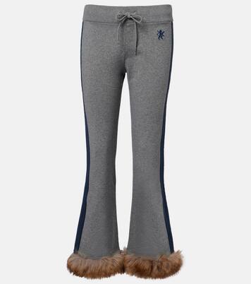 Embroidered low-rise cotton capri pants | Balenciaga