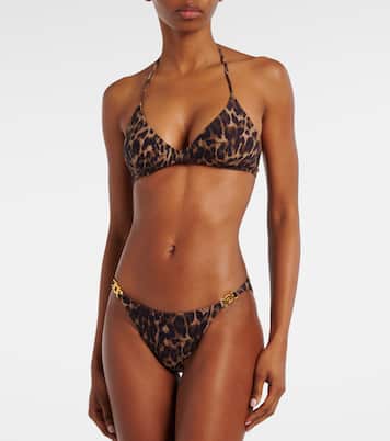 Leopard-print bikini top | Nili Lotan