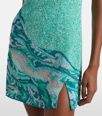 Sea embroidered minidress | Là Fuori