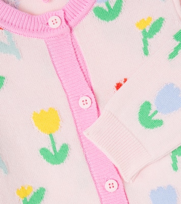 Baby floral cotton cardigan | Stella McCartney Kids