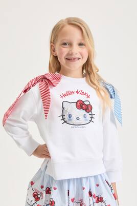 X Hello Kitty Sweatshirt aus einem Baumwollgemisch | Monnalisa
