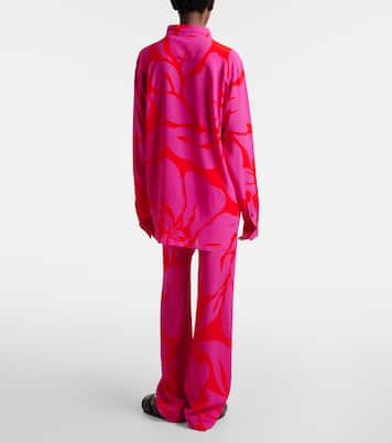 Floral straight pants | Dries Van Noten