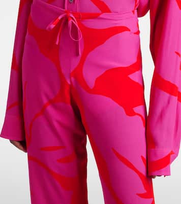 Floral straight pants | Dries Van Noten