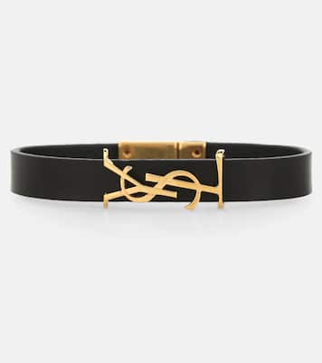 Bracciale Opyum Monogram in pelle | Saint Laurent
