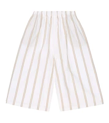 Culottes de algodón a rayas | Brunello Cucinelli Kids