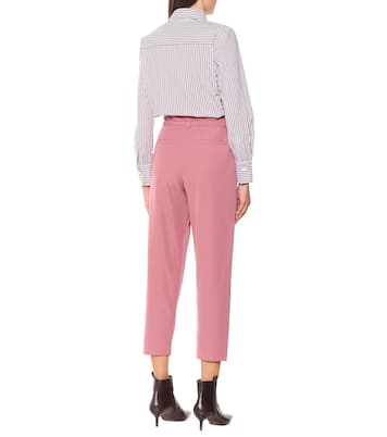 Pantaloni in lana e cotone | Brunello Cucinelli