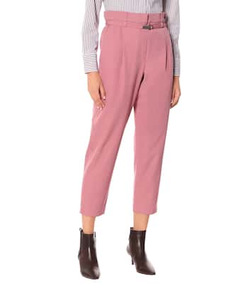 Pantaloni in lana e cotone | Brunello Cucinelli