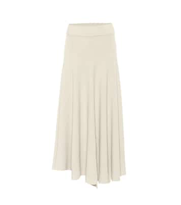 Falda midi de lana de tiro alto | Jil Sander