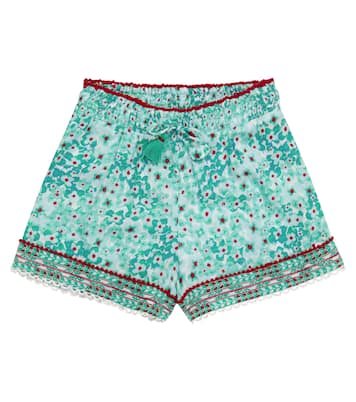 Bedruckte Shorts Cindy | Poupette St Barth Kids