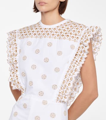 Besticktes Minikleid aus Baumwolle | Chloé