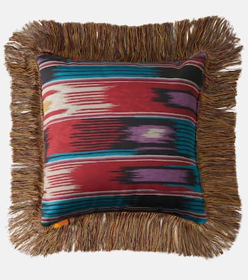 Cuscino in jacquard con frange | Etro