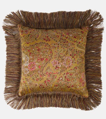 Cuscino in jacquard con frange | Etro