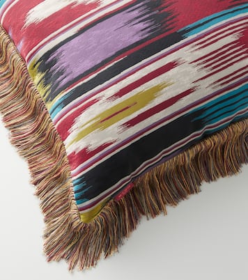 Cuscino in jacquard con frange | Etro