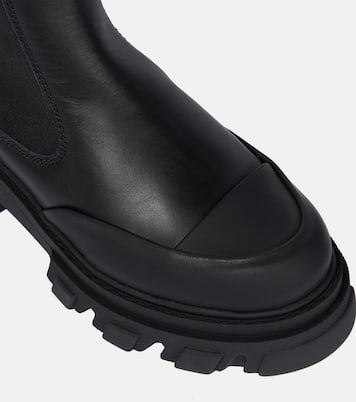 Leather knee-high boots | Ganni