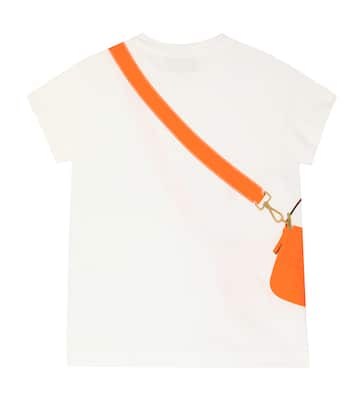 Camiseta en punto fino de algodón | Fendi Kids