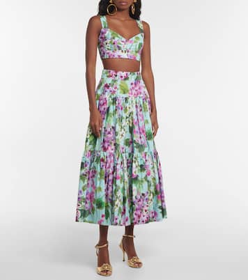 Top bustier à fleurs | Dolce&Gabbana