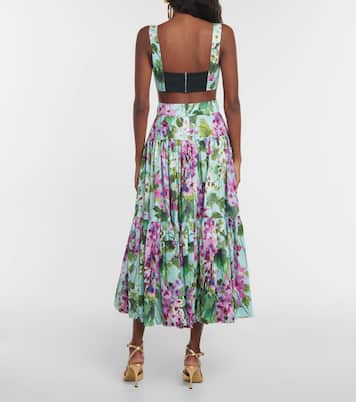 Top bustier à fleurs | Dolce&Gabbana