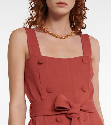 Audrey linen-effect midi dress | Altuzarra