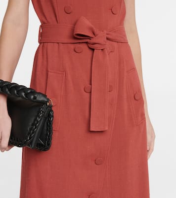 Audrey linen-effect midi dress | Altuzarra