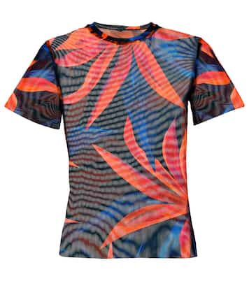 Printed mesh T-shirt | Louisa Ballou