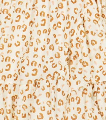 Vestido wrap de algodón de leopardo | The New Society