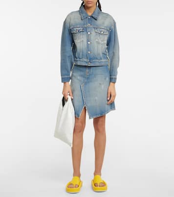 Tongs à plateforme en cuir synthétique | MM6 Maison Margiela