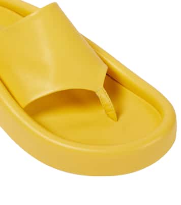 Tongs à plateforme en cuir synthétique | MM6 Maison Margiela