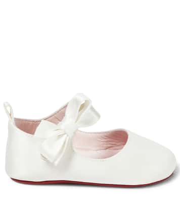 Bébé – Ballerines Lou Babe en satin | Christian Louboutin Kids