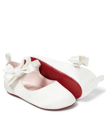 Bébé – Ballerines Lou Babe en satin | Christian Louboutin Kids