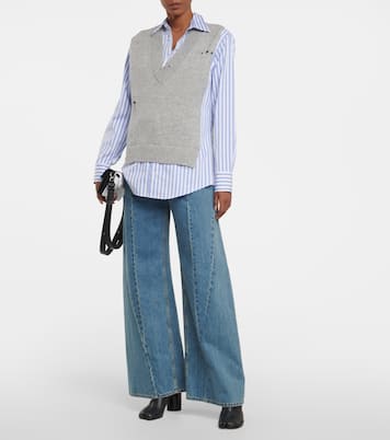 Chemise et pull sans manches Hybrid en coton | Maison Margiela