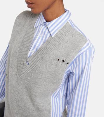 Chemise et pull sans manches Hybrid en coton | Maison Margiela