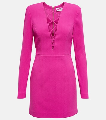 Cupid's Bow Lace-up mini dress | Rebecca Vallance