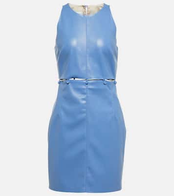 Minikleid Layan aus Lederimitat | Nanushka