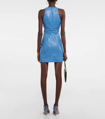 Minikleid Layan aus Lederimitat | Nanushka