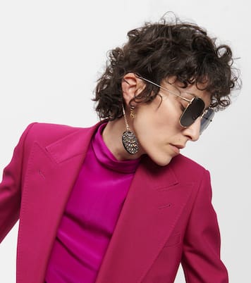 Gafas de sol cuadradas con adornos | Gucci